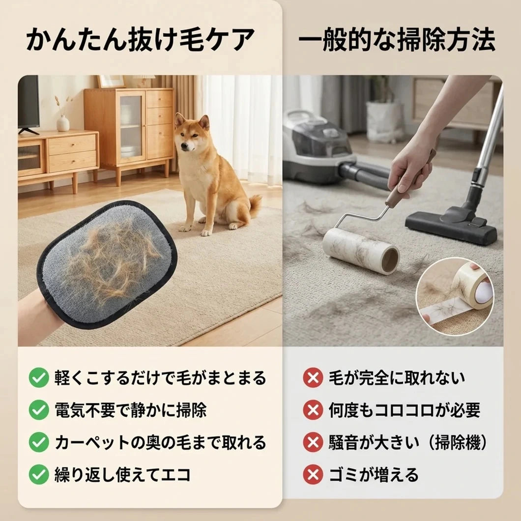 PetLimp Glove™  抜け毛取り手袋